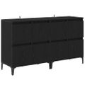 vidaXL Komody 2 ks Čierny dub 60 x 35 x 70 cm Kompozitné drevo