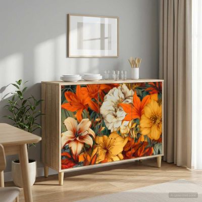 vidaXL Servírovacia skriňa GENNEP Sonoma 102 x 33 x 75 cm