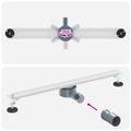 vidaXL 360° sprchový odtok so štíhlym modelom Strieborná 70 cm