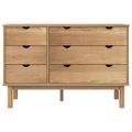 vidaXL Skrinka so zásuvkami OTTA 111x43x73,5 cm, borovica