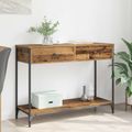 vidaXL Konzolový stôl Staré drevo 100 x 34,5 x 75 cm Kompozitné drevo