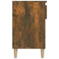 vidaXL Botník dymový dub 102x36x60 cm spracované drevo