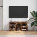 vidaXL TV skrinka ELST 80 x 35 x 40 cm Dymová dub Kompozitné drevo