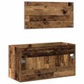 VidaXL Kúpeľňová skrinka so zrkadlom Old Wood Tried Wood