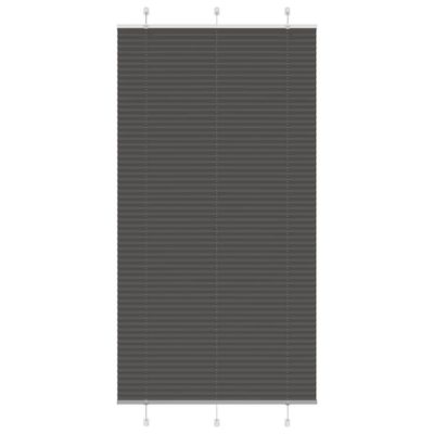 vidaXL plisovaná roleta čierna 110x200 cm Šírka látky 109,4 cm