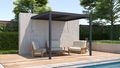 Bioklimatická pergola G21 Trenton 3x3 m, antracitová hliníková