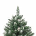 vidaXL Umelý vianočný stromček Zelená 180 cm PVC, plast a oceľ