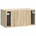 vidaXL Nástenná TV skrinka 59,5 x 31 x 30 cm Dub sonoma