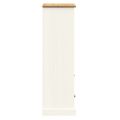 vidaXL Knižnica VIGO biela 60x35x114,5 cm masívna borovica