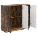 vidaXL Servírovacia skriňa Dymový dub 89 x 34,5 x 77 cm
