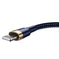 Baseus Cafule Lightning kábel 1,5A 2 m (zlatý+tmavomodrý)