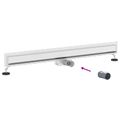 vidaXL Nástenný odtok do sprchy Strieborná 100 cm Nerezová oceľ 304