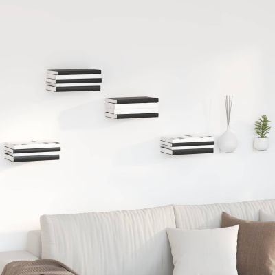 vidaXL Závesná polica s poličkou 8 pcs Biely 6 x 10,8 x 6,6 cm