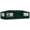 vidaXL Profesionálny párty stan+bočné steny 4x9 m, zelený 90 g/m²
