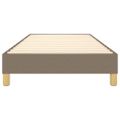 vidaXL Posteľný rám s boxspringom Taupe 90x200 cm Látka