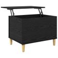 vidaXL Nočný stolík Čierny dub 60 x 44,5 x 45 cm Kompozitné drevo