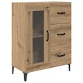 vidaXL Highboard Remeselný dub 69,5 x 34 x 180 cm Kompozitné drevo