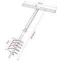 Zemná vŕtačka 180mm s rukoväťou a 13 m oceľovou predlžovacou rúrkou