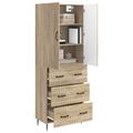 vidaXL Sada skríň 2 ks 66 x 34,5 x 90 cm Kompozitné drevo Dub sonoma