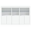 vidaXL Komoda s LED svetlami biela 162x37x100 cm