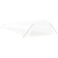 vidaXL Fóliovník s oceľovým rámom biely 72 m² 18x4x2 m