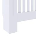 vidaXL Kryt radiátora 2 ks Biela 78 x 19 x 81,5cm Kompozitné drevo
