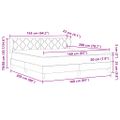 vidaXL Posteľ s pružinovým rámom Ružová 200 x 160 cm Zamat
