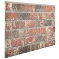 vidaXL Nástenné panely 10 ks 100 x 50 cm Tmavohnedá a šedá EPS pena