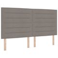 vidaXL Posteľ boxspring s matracom Sivohnedá 140 x 190 cm Látka