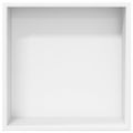 vidaXL Výklenok do sprchy matná biela 32x32x9 cm nerezová oceľ