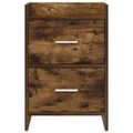 vidaXL Nočné stolíky 2 ks Dymový dub 40 x 30 x 60 cm Kompozitné drevo