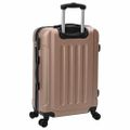 vidaXL Kufor so zámkom 3 ks Ružové zlato 50 x 31 x 78 cm ABS plast
