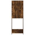 vidaXL Toaletná skriňa ALKMAAR Dymový dub 66 x 25,5 x 190 cm