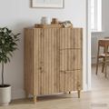 vidaXL Servírovacia skriňa Dub artisan 66 x 34,5 x 90 cm