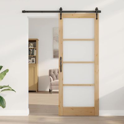 vidaXL Vnútorné dvere ORKDAL Hnedá 83 x 211 cm