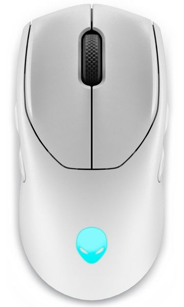 Dell Alienware AW720M/Herní/Optická/26 000 DPI/Drátová+bezdrátová/Bílá Myš, herní, bezdrátová, optická, 26000dpi, 8 tlacítek, RGB podsvícení, Bluetooth, USB, USB typ C, bílá
