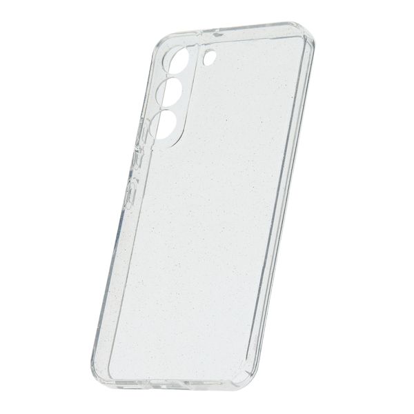 Trblietavé puzdro pre Samsung Galaxy S22 transparentné