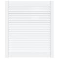vidaXL Lamelové dvierka na skrinku, biele 69x59,4 cm, borovica