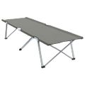vidaXL Skladacia kempingová posteľ 2 ks Sivá 194 x 62,5 x 42,5 cm