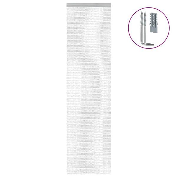 vidaXL Záves na dvere 56x186 cm hliník