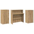 vidaXL Recepčný stôl dub artisan 200x50x103,5 cm kompozitné drevo