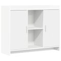 vidaXL Servírovacia skriňa Biela 98,5 x 33 x 80 cm Kompozitné drevo
