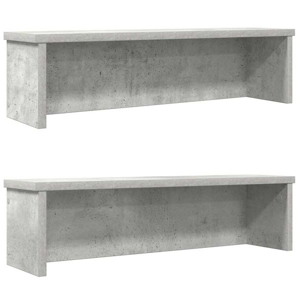 vidaXL kuchynské stojany stohovateľné 2 ks betónovo sivá 50x15x16 cm