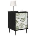 vidaXL Nočný stolík GOTHA 2 ks Čierny dub 36 x 33 x 51 cm