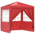 vidaXL Párty stan 200 x 200 x 240 cm Červená PE a oceľ