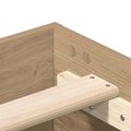 vidaXL Rám postele Dub artisan Kompozitné drevo
