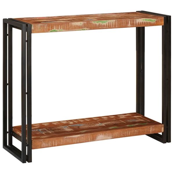 vidaXL Konzolový stôl 90 x 33 x 75 cm Masívne obnovené drevo