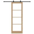 vidaXL Posuvné dvere ORKDAL 83 x 232 cm Prírodná a čierna