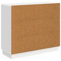 vidaXL Servírovacia skriňa Biela s vysokým leskom 89 x 34,5 x 77 cm