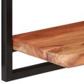 vidaXL Nástenné police 2 ks 80x25x35 cm akáciový masív a oceľ
